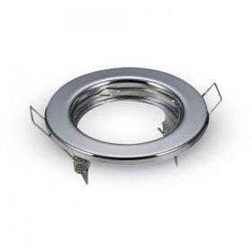   Olcsó spot lámpatest , GU10 vagy MR16 , fényes króm , 2 darabos csomag , OP