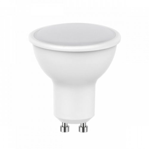 LED lámpa , égő , szpot , GU10 foglalat , matt előlappal , 110° , 7 Watt , meleg fehér , dimmelhető