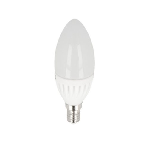 LED lámpa , égő , gyertya , E14 foglalat , 9 Watt , 220° , természetes fehér , dimmelhető