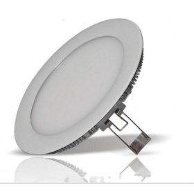   LED panel , 12W , süllyesztett , kerek , természetes fehér