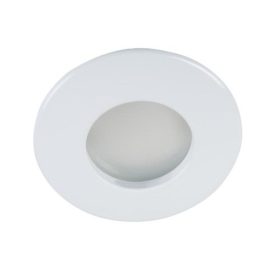   LED lámpatest , spot keret , süllyesztett , kerek , GU10 , fehér , IP44 , QULES