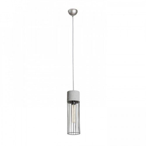 LED lámpa , függeszték , mennyezeti , E27 , beton , RENDL , BURTON , R12931