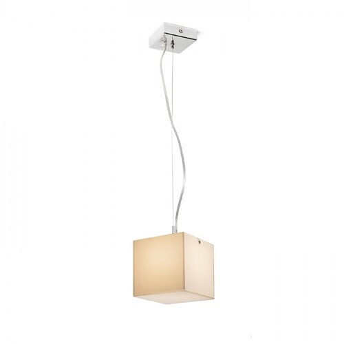 RENDL R10628 LUCIA Szögletes Függőlámpa Szatinált Üvegből Led G9 Izzóhoz, 5 W, 230V