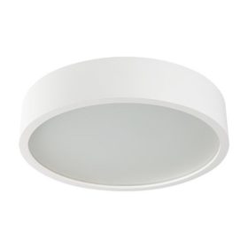   LED lámpatest , mennyezeti , 2 x E27 , kerek , fa , üveg , matt fehér , JASMIN