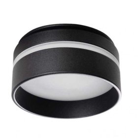   LED lámpatest , spot keret , GU10 vagy MR16 , süllyesztett , csíkos , fekete , GOVIK