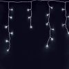 Led fényfüzér , beltéri/kültéri , 150 db LED , 5 m , meleg fehér , 8 programos , jégcsap , időzíthető , IP44