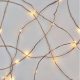 Led fényfüzér , beltéri/kültéri , nano LED , 4 m , meleg fehér , rézszálas , időzíthető , IP44