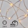 Led fényfüzér , beltéri/kültéri , nano LED , 10 m , meleg fehér , rézszálas , időzíthető , IP44