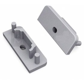   Végzáró alumínium profilhoz, ezüst színű , SURFACE14 , 1 pár