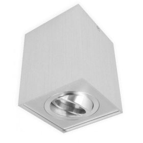   LED lámpatest , spot ,  GU10 , felületre szerelhető , billenthető , alumínium , szálcsiszolt