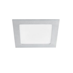   LED panel , 12W , süllyesztett , négyzet , természetes fehér , szatén nikkel keret , IP44 , KATRO