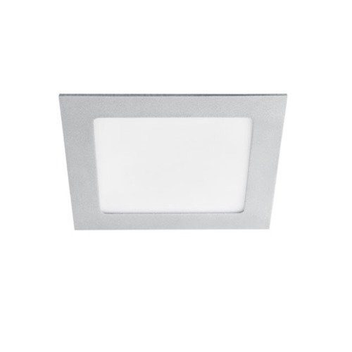 LED panel , 12W , süllyesztett , négyzet , természetes fehér , szatén nikkel keret , IP44 , KATRO