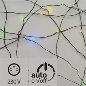   Led fényfüzér , beltéri/kültéri , nano LED , 15 m , RGB , zöld , időzíthető , IP44