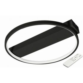   LED lámpatest , mennyezeti , 40 cm , 33W , CCT , dimmelhető , fekete , Galaxis Taurus