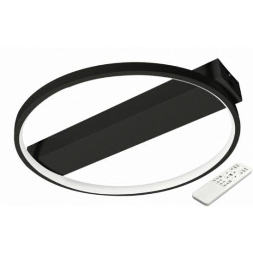 LED lámpatest , mennyezeti , 40 cm , 33W , CCT , dimmelhető , fekete , Galaxis Taurus