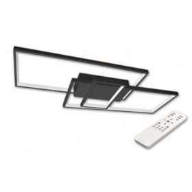   LED lámpatest , mennyezeti , 83 x 36 cm , 90W , CCT , dimmelhető , fekete , Galaxis Vela