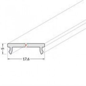  VÍZTISZTA fedő , SURFACE14 profilhoz , 2 méteres , pattintható
