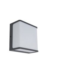   LED lámpatest , oldalfali , 21W , természetes fehér , sötét szürke , kültéri , IP54 , Slim , LUTEC , DOBLO