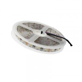   LED szalag , 24 Volt DC , 5050 , 60 led/m , 19 W/m , RGBW , 4in1 chip , 12 mm , W=meleg fehér , LEDISSIMO