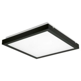   LED lámpatest , mennyezeti , négyzet , 38W , természetes fehér , mozgásérzékelős , fekete,  TYBIA