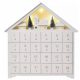 LED dekoráció , beltéri , adventi naptár, elemes , 8 db LED , 35x33 cm , meleg fehér , időzíthető