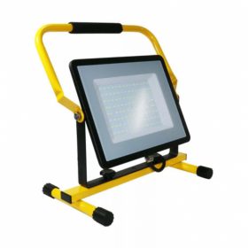 LED reflektor, hordozható , 100 Watt, hideg fehér , IP65