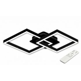   LED lámpatest , mennyezeti , 54 x 54 cm , 70 W , CCT , dimmelhető , fekete , Herkules