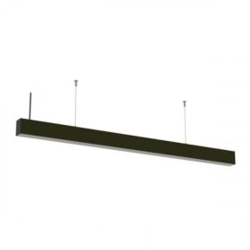   LED lámpatest , lineáris , függeszthető , sorolható , 118 cm , 40W , természetes fehér , fekete