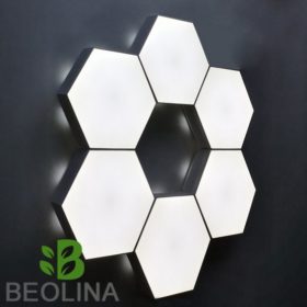   HEXALED , design LED lámpa , 6 db-os , érintős , 7.2 W , hideg fehér , USB