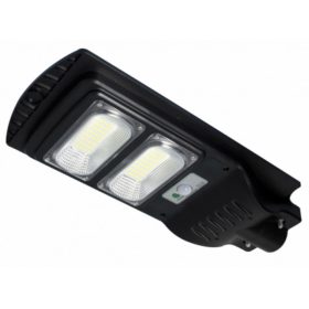   Utcai LED lámpatest  , napelemes , mozgásérzékelős , SMD , 12 Watt , hideg fehér , IP65, távirányítóval