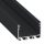 Alumínium profil LED szalaghoz , 2 méter/db , fekete , széles , ILEDO