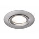 LED lámpatest , spot , billenthető , GU10 , RGB , CCT , dimmelhető , süllyesztett , kerek , matt nikkel , 4.7W , LUTEC CONNECT , SCOP