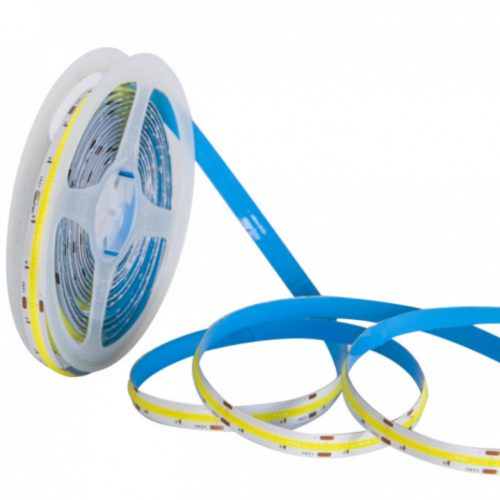 LED szalag , 24 Volt DC , COB , 608 LED/m , 10 mm , DOTLESS , 14 W/m , CCT
