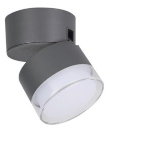   LED lámpatest , kültéri , fali , billenthető , 9.5W , RGB , CCT , dimmelhető , szürke , IP44 , LUTEC CONNECT , DROPSI