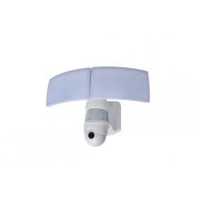   LED reflektor , dupla , mozgásérzékelős , 36W , CCT , dimmelhető , kamerával , kültéri , IP44 , LUTEC CONNECT , LIBRA