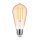LED lámpa , égő , izzószálas hatás , filament  , E27 foglalat , ST58  , Edison , 4 Watt , meleg fehér , 1800K , borostyán sárga , Modee