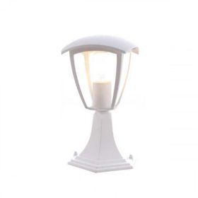   LED lámpatest , E27-es foglalat , állólámpa , 29 cm , kültéri , matt fehér , IP44