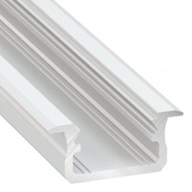   Alumínium U profil LED szalaghoz , 2 méter/db , fehér,  DEEP
