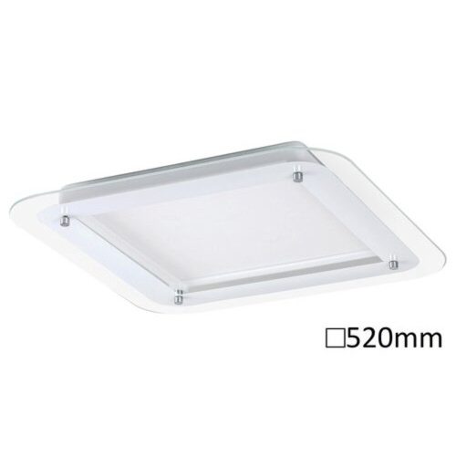 LED lámpatest , mennyezeti , backlight effect ,  22W , természetes fehér , négyzet , fehér ,  Rábalux , LORNA