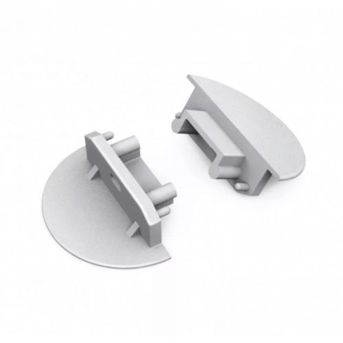 Led profil vézáró (GROOVE14 profilhoz) , 1 pár (2 db) , ezüst , lyukas