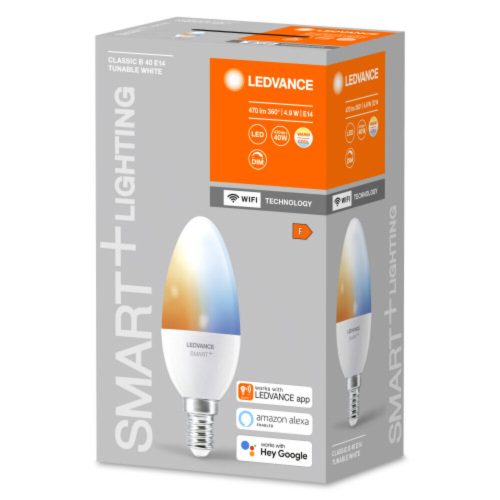 LED lámpa , égő , E14 , 4.9W , CCT , dimmelhető , LEDVANCE Smart+ WIFI