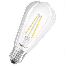   LED lámpa , égő , izzószálas hatás , filament , E27 foglalat , ST64 , Edison , 6W , meleg fehér , dimmelhető , LEDVANCE Smart+ WIFI