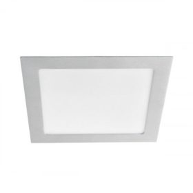   LED panel , 18W , süllyesztett , négyzet , természetes fehér , szatén nikkel keret , IP44 , KATRO