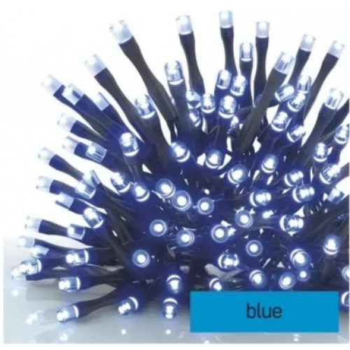 Led fényfüzér , sorolható , beltéri/ kültéri , 100 led , 10 m , kék fény , időzíthető , IP44 , standard