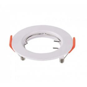   Beépíthető spot keret , lámpatest , GU10 , fehér , kerek , 2 db