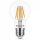 LED lámpa , égő , izzószálas hatás , filament , körte , E27 foglalat , 8 Watt , természetes fehér