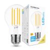 LED lámpa , égő , izzószálas hatás , filament  , E27 foglalat , A60 , 8 Watt , meleg fehér , Modee
