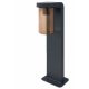 LED lámpatest , állólámpa , E27 foglalat , sötétszürke , borostyánsárga búra , 50 cm , kültéri , IP44 , LEDVANCE , ENDURA