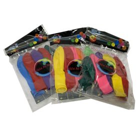   LED dekoráció , lufi  szett LED világítással , 5 db , vegyes színben