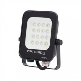   LED reflektor , 10 Watt , zöld fényű , fekete , kültéri , IP65 , Optonica